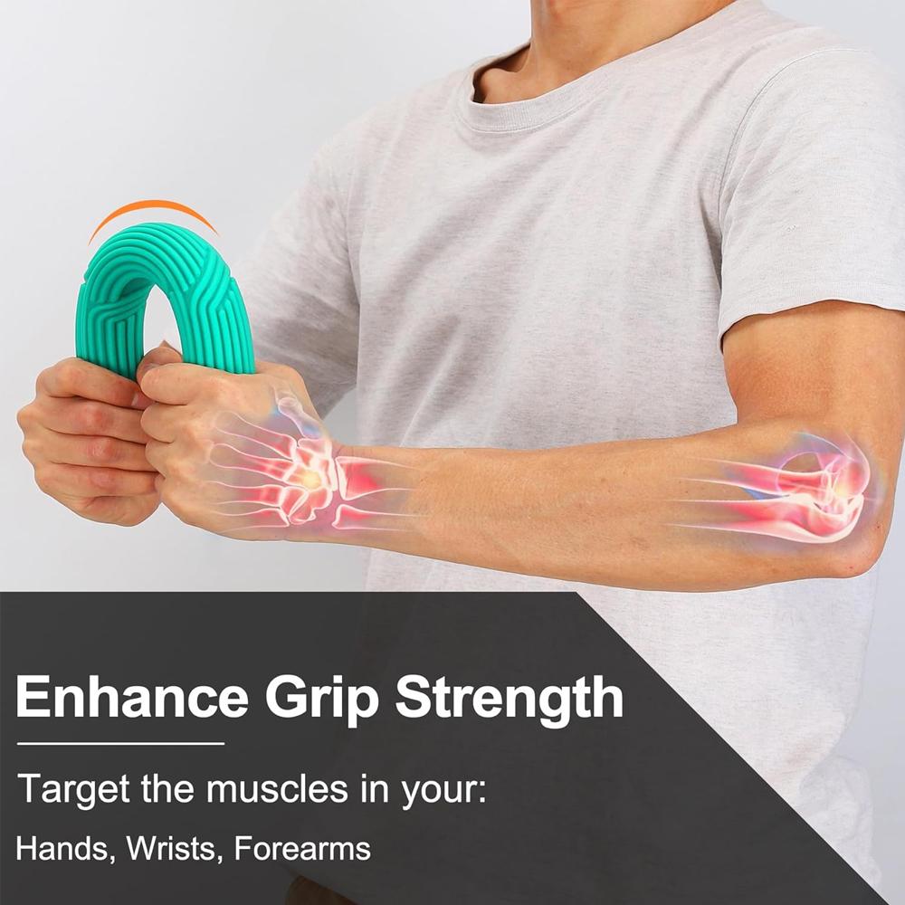 Flexible Resistance Bar, Grip Strength Trainer Resistance Band, Forearm Exerciser Workout, Flexible Bar For Tennis Golfers Elbow