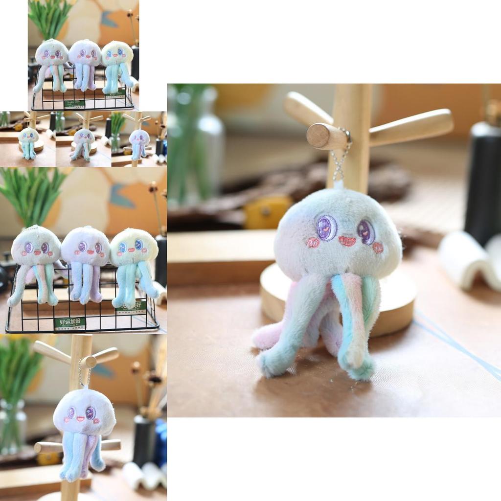 Adorable Plush Octopus Keychain Cute Soft Short Plush Toy Stuffed Animal