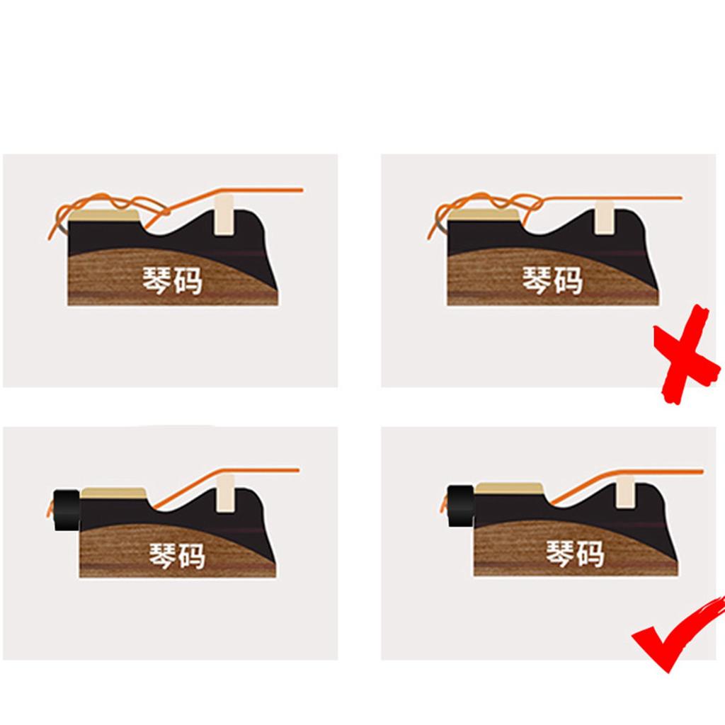 Classy-2X Guitar String Triangle Chord Tie For Stringed Instruments Acoustic Guitar Parts Accessories