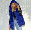 New Long Autumn and Winter Solid Color Loose Plush Vest Imitation Fur Vest Pink