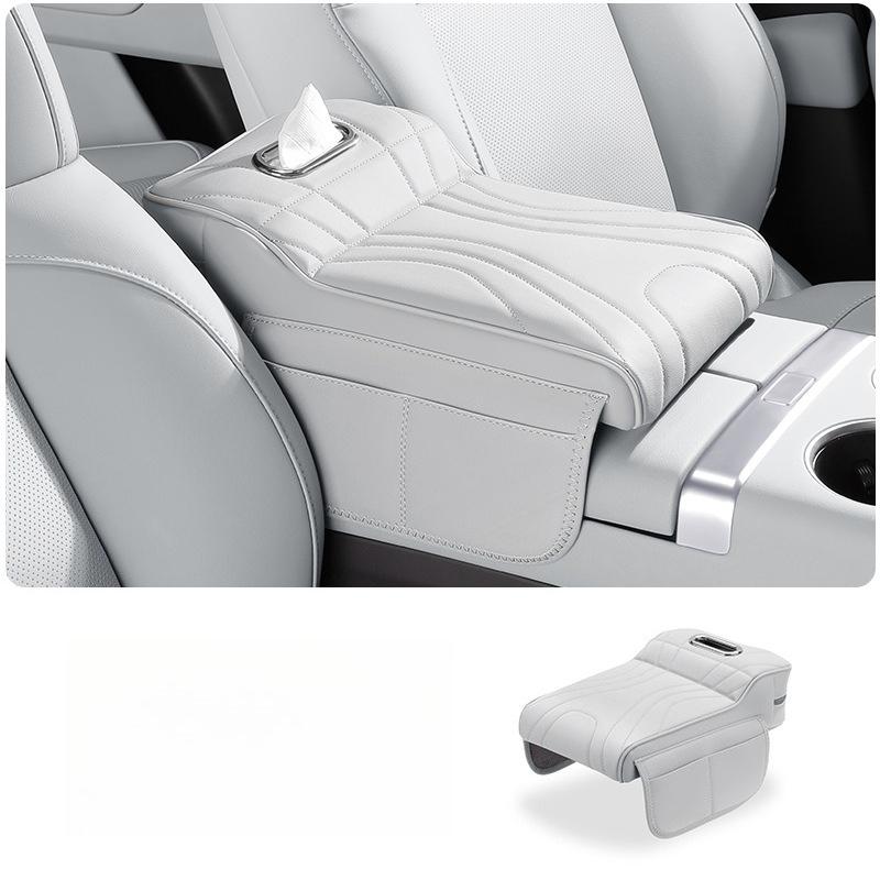 Car Armrest Box Car Protective Cover  For H9 2rd 2025 2025 Car Armrest Box Leather Height Increase Pad Storage Bag