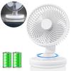 for Night Tillmulya Compact Rechargeable Desk Fan with Automatic 4 Wind Speed Quiet LED Powerful DC Compact USB Mini Desk Fan for and Outdoors [New