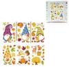 6PCS Themed Window Clings No Plastic Decorative Removable Leaf For Seasonal Home