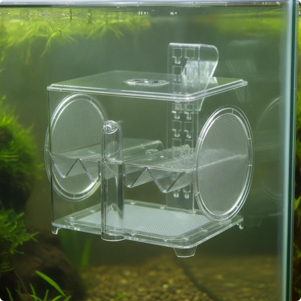 Acrylic Wall Mounted Separation Box | Adjustable Support Arm, Breeding with Mesh openings, for