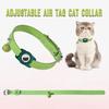 Pet Positioning Collar Crisp Bell Faux Leather Pet Tracking Device Protective Collar for Apple