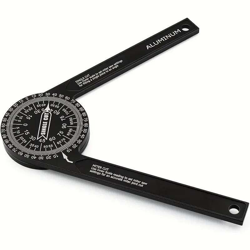 Miter Saw Protractor Featuring Precision Laser-Inside Outside Miter Angle Finder for Carpenters Plumbers and All Building Trades