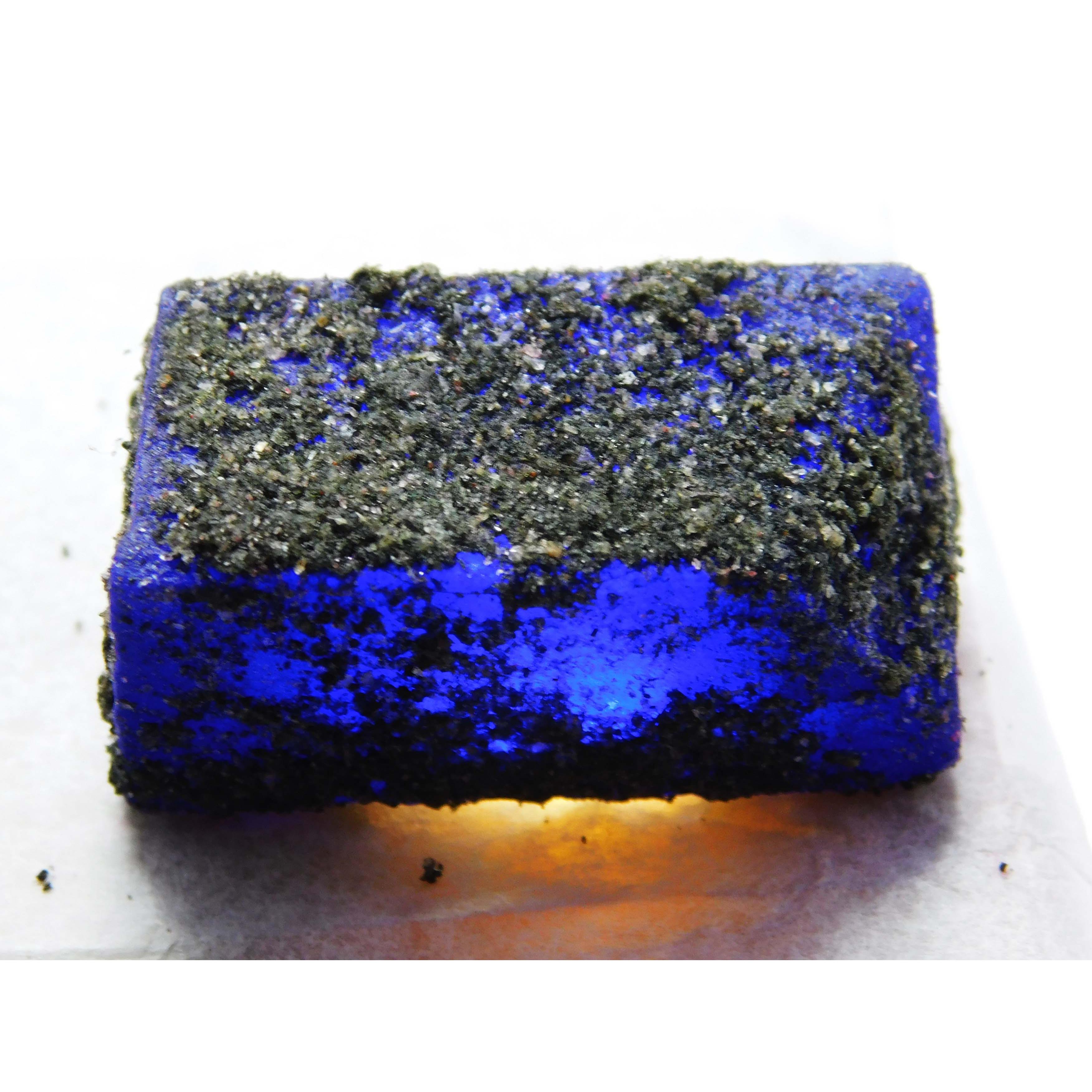 

328.90 Carat Natural Blue Sapphire Rough Certified Earth Mined Loose Gemstone A-1415 85.5 mm синій