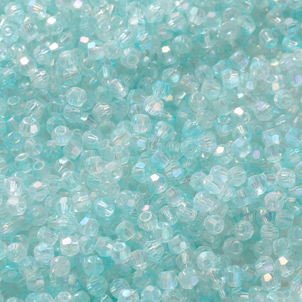 100pcs 3.5x4.5mm Shiny Crystal Beads Glass Mixed Beads Loose Spacer Beads for Bracelet DIY Jewelry Making Accessories