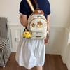 Schoolbag Butter Nostril Chicken Backpack Cute Cartoon Printed School Bag Female College Student Large Capacity Travel Lightweight Backpack