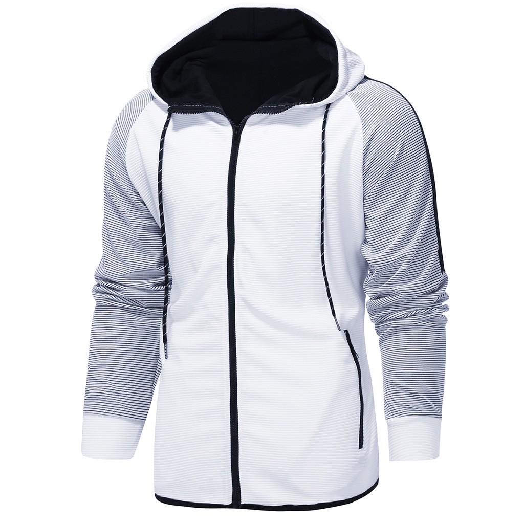 Mens  Gradient Zipper Print Sweatshirt Top Pants Sets Sport Suit Tracksuit
