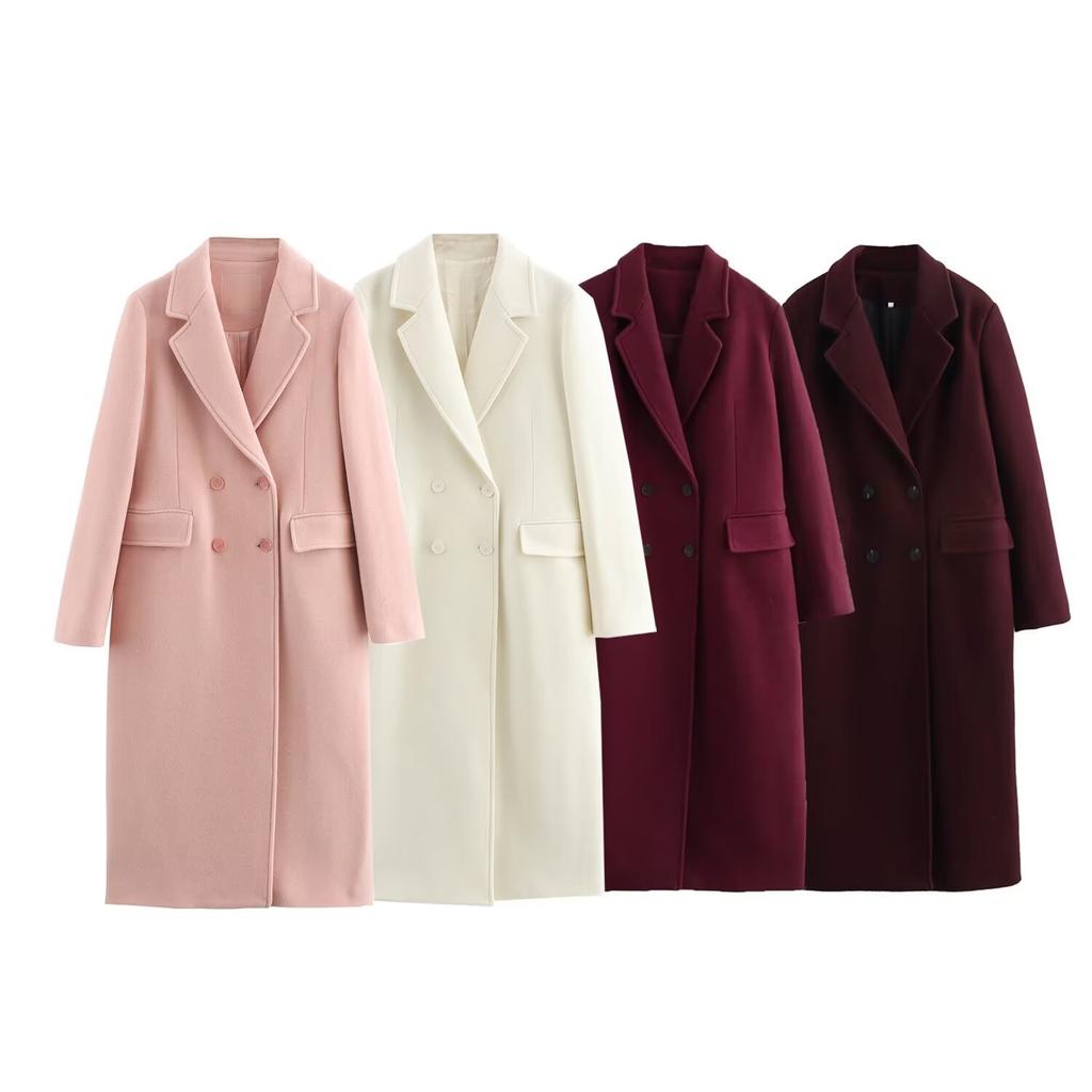 European and American style, new women's clothing, versatile, fashionable and fashionable blended coat coat 9231756