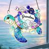 Acrylic Sea Turtle Suncatcher Decoration Indoor Outdoor Garden Yard Window Wall Hanging Stained Glass Ornament Mother's Day Gift