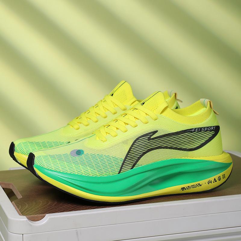 

Кроссовки для бега Feidian 5E для мужчин и женщин 2025 новинка тренировочные для физкультуры на вступительных экзаменах в старшую школу гоночные карбоновая пластина Ли Ю беговые с 38