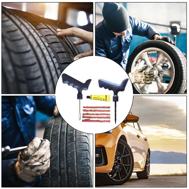 Sada na opravu pneumatik pro auta Profesionální sada na opravu defektů pneumatik Sada na opravu pneumatik se silnou přilnavostí Sada na opravu pneumatik pro zátku pneumatik