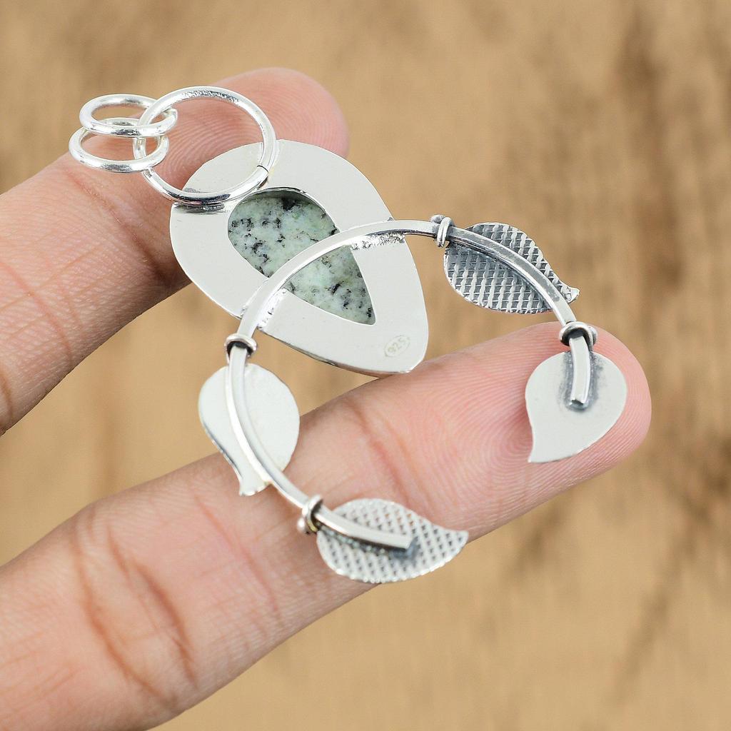 Womens Day Deal 925 Silver K2 Jasper Stone Boho Birthday Wife Pendant Jewelry