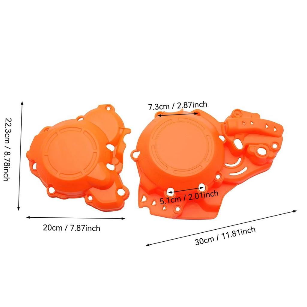 KTM 250 EXC/SX/XC/XCW Clutch Cover & Igniter Protector (Two-piece)