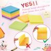Yexiya 12 Pads Pop up 3x3 Refill Pop up Sticky Notes with Lined Bright Colors Self Stick Post for Office Shool Home