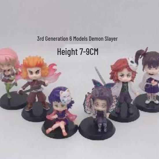 Demon Slayer Trendy Keychains: Cartoon Car Keychains & Bag Pendants