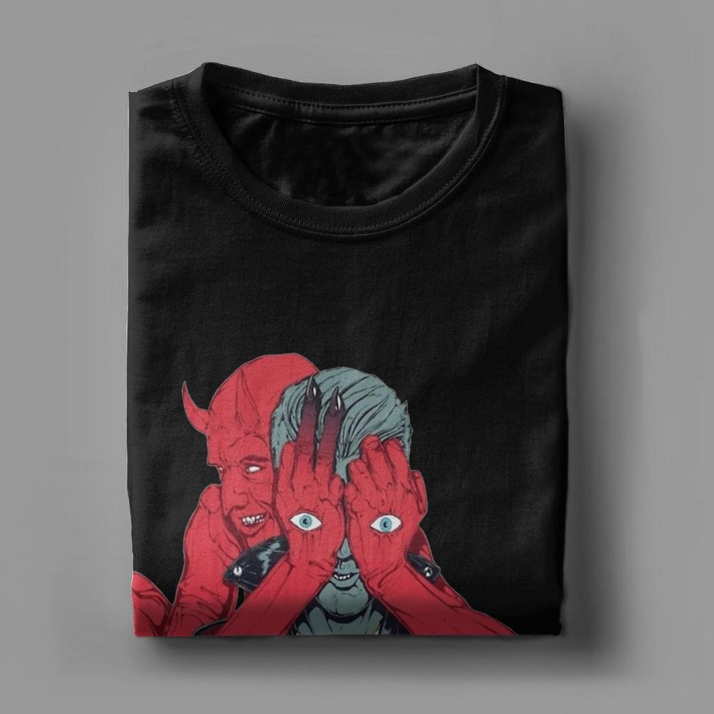 Men's Queens Of Stone Age T Shirt Cotton Clothing Humorous Short Sleeve Round Neck Tees Plus Size T-Shirt