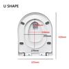 U-Form V-Form Ersatz Universal WC-Sitz Deckelbezug Set Quadratisch Rund Badezimmer Antibakteriell