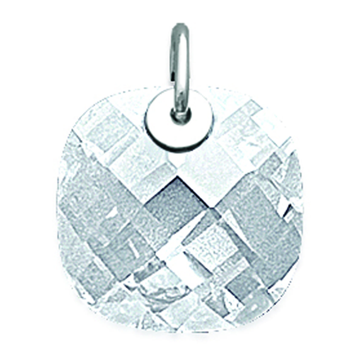 

Les Trésors De Lily [G1198] - Pendentif Argent Linda blanc argenté (rhodié) - 15x15 mm