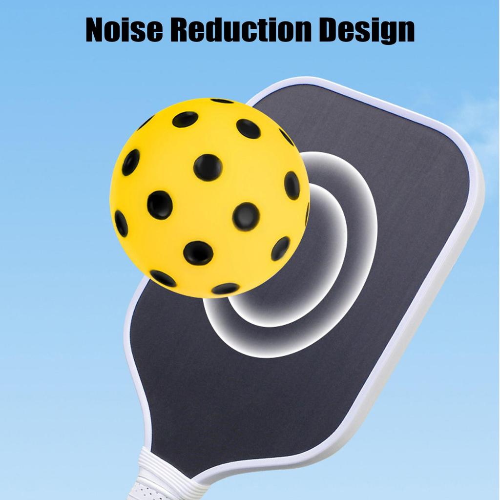 74mm Balles de Pickleball Silencieuses Bounces Silencieuses Balle Balle de Pickleball Réduction du Bruit Accessoires de Pickleball Balles d'Entraînement de Pickle