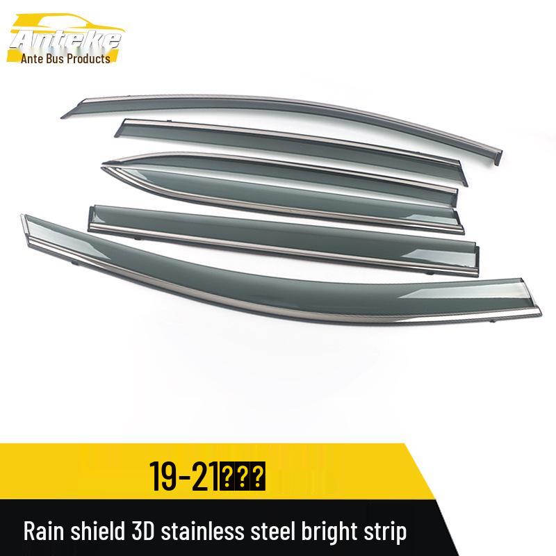 19-21 Teramont 3D Stainless Steel Rain Guards & Deflectors
