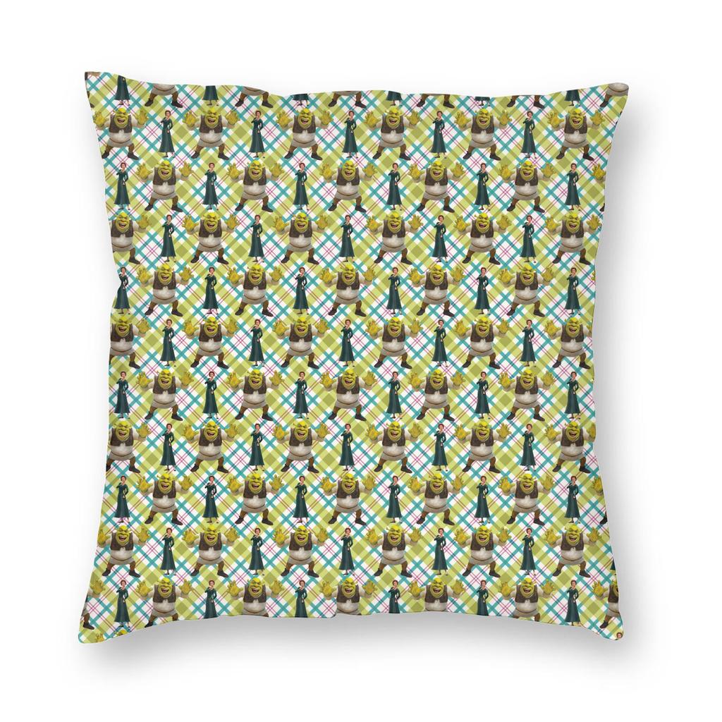 Cartoon Monster Shreks Pillowcase Printed Polyester Cushion Cover Decoration Throw Pillow Case Cover Home Zipper 40X40Cm