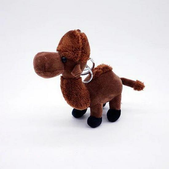 Plush Camel & Alpaca Keychain - Cartoon Animal Doll Pendant Gift