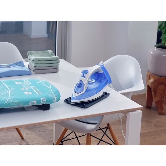 Table à repasser leifheit air board l solid shoulder 72698, table de repassage et repose-fer mobile, housse thermo reflect, 130x38cm