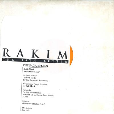 12inch Record RAKIM - The Saga Begins NONE NOT ON LABEL Unknown Rap & Hip-Hop/R&B Used