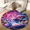 1pc Akaza  Print Round Carpet Chair Round Carpet Suitable for Bedroom Living Room Home Decorative Carpet