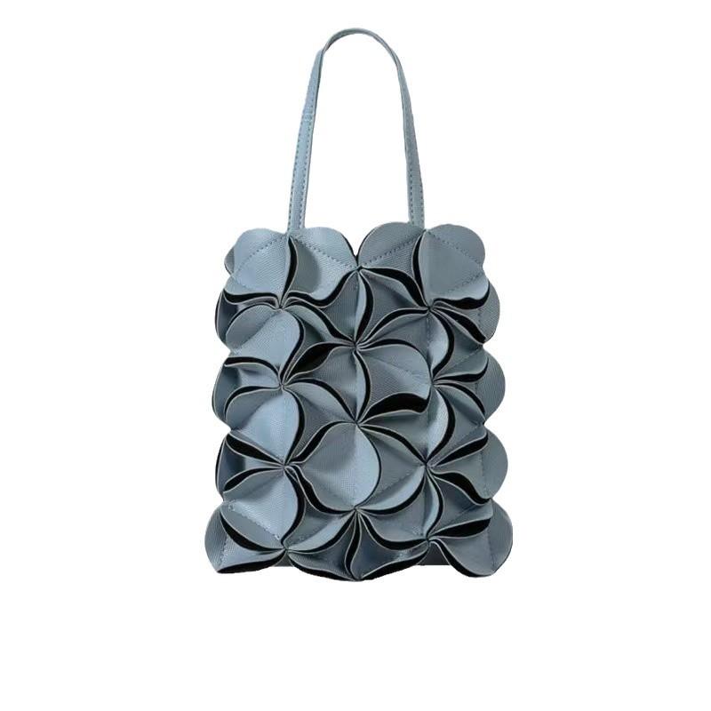 Flower Handbag Women'S Simple Shoulder Messenger Bag Tote Bag Niche Design Commuter High-End Tide