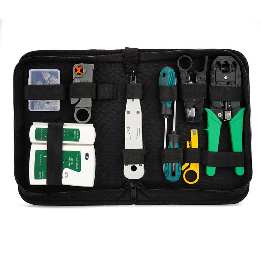 Network Cable Tester Tool Kit LAN Utp Screwdriver Wire Stripper RJ45 Connector Computer Network Crimping Pliers Tool Set Hot