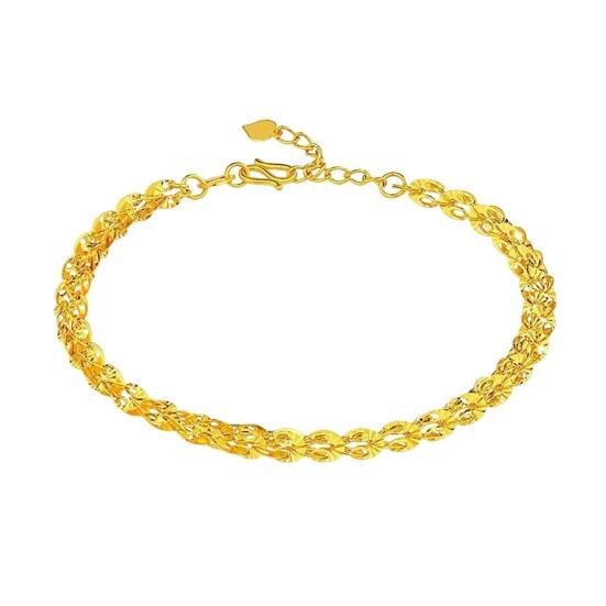 Women Bracelet Hollow Out Adjustable Length Retro Style Silver Plated Anti-rust Prom Daily Dating Wrist Chain Lady Jewelry Birthday Present