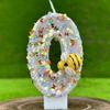 Little Bee Theme Birthday Number Candles Theme Birthday Candles for Cake Numeral Candle Cake Topper with Sequins for Birthday