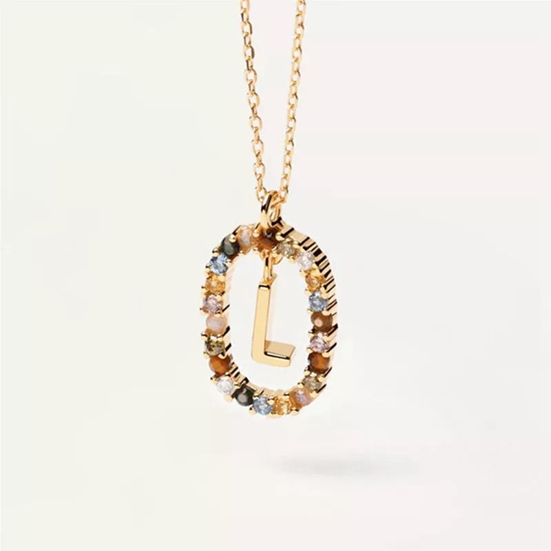 26 Engelse Letters Hanger Ketting Zircon Mode A - Z Initiaal M S C K Trendy Alfabet Lange Ketting Voor Vrouwen Mijn Sieraden