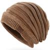 PALAME Knit Hat and Neck Warmer for Winter Cold Protection Fleece Ultimate Cold and a Beautiful Knit Hat and Windproof for a Smaller Perfect for and