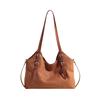 Quality Solid Faux Suede Shoulder Bag Buckle Decorative Large Capacity Hasp Casual Tote Hot Sale Bags for Women