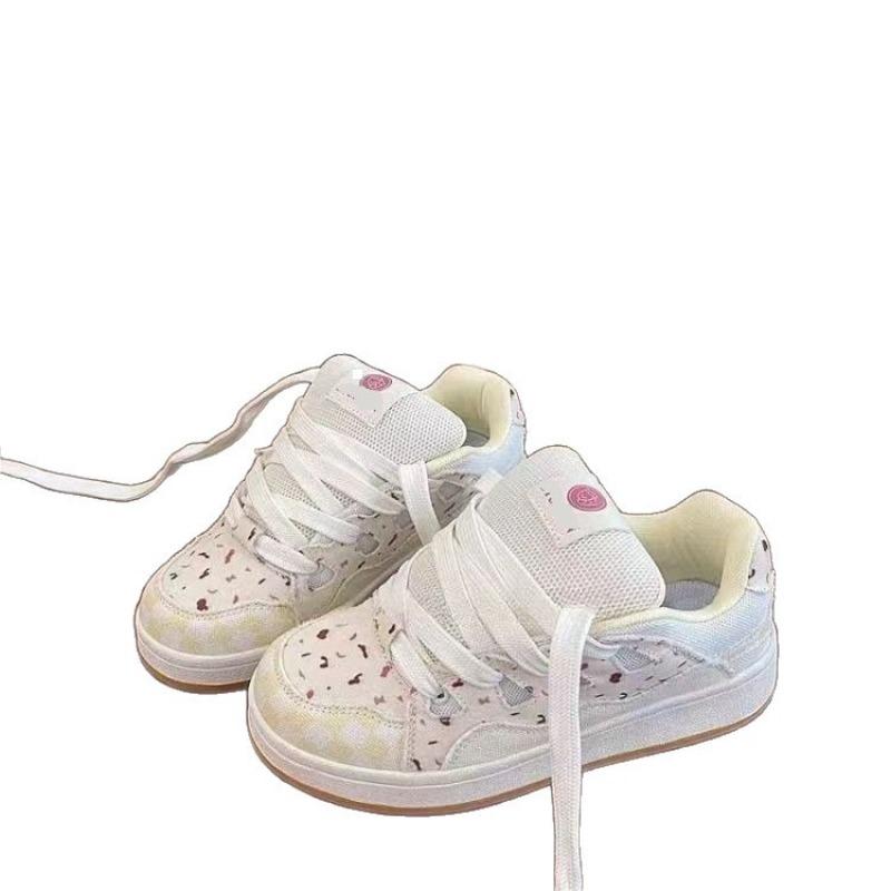 High Value Niche Color Scheme Bread Shoes Women's Tide Autumn New Fashion Versatile Casual Little White Board Shoes