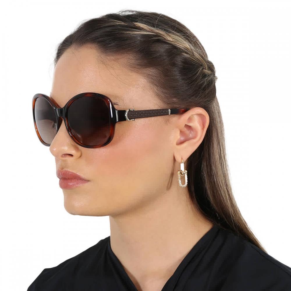 Salvatore Ferragamo Brown Gradient Butterfly Sunglasses Sf744sla 214 59 Multi