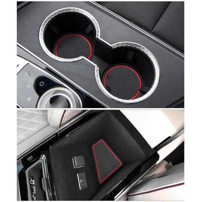 Anti-Slip Gate Slot Mat for Cadillac Lyriq Door Groove Pad Cup Holder Interior Accessories 26pcs/set