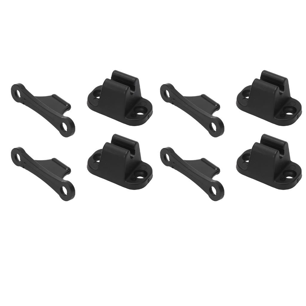 4 Set RV Door Holders Multifunctional Keep Door Open Rust Proof Camper Door Stops for Caravan Boat Black