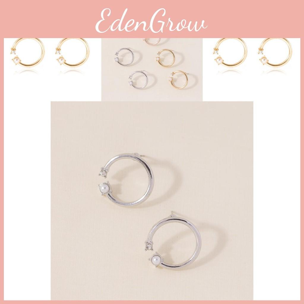 Stylish Round Pearl And Stud Earrings For Women Perfect For Weddings Birthdays And Anniversaries