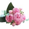 Artificial Peonies Flowers with 5 Heads Blooms And 4 Buds Faux Peony Bouquet Floral Arrangement for Home Vase Decor Boho Wedding Table Centerpiece