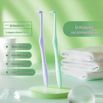 Kieferorthopädische Interdentalbürste: Kleine Spitze für Zahnspangen, Weisheitszähne & Rillen
