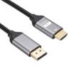 WT02 DP To HDMI Adapter Cable 8K@60Hz 1.8M High Definition Video Converter for Computer Monitor Connection
