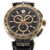Versace AION Chrono Gent Watch, Black Dial, Quartz Movement, Sapphire Crystal, 45mm, VE6CA0323, Men's, Black