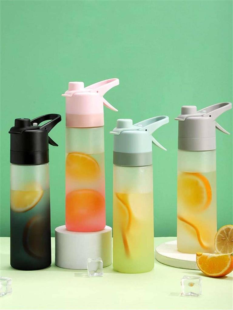 1PC 650ml girl's water bottle Outdoor sports fitness water cup Large capacity spray bottle beverage travel bottle