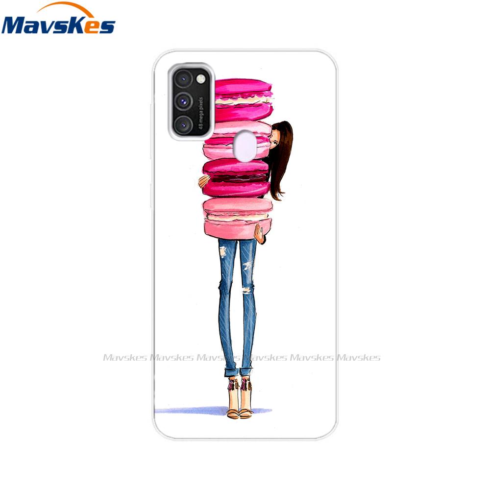 For Samsung Galaxy M21 Case Back Cover Soft Silicone TPU Phone Case For Samsung Galaxy M20 M21 M30 M30s M31 Case Cover Bumper